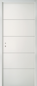 BP Prépeint alvéolaire MODERNA Horizon 83x204 droitepoussant huiss.72+joint FDS à recouvrement - serrure PDDT